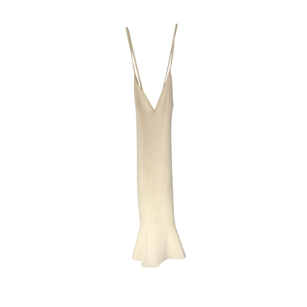 Bec & Bridge Gardenia V-Neck Dress Deep Plunge Stretch Midi Formal Size 6‎
